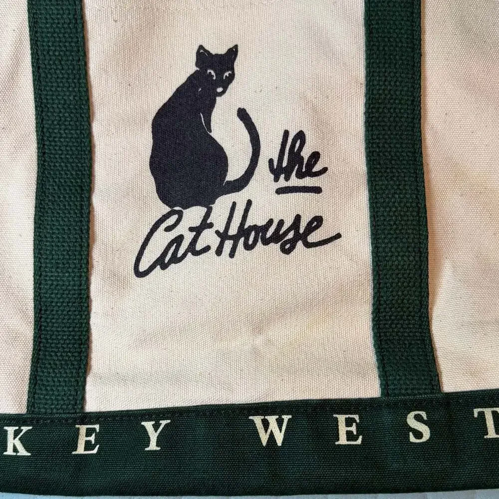 The Cat House Key West Canvas Tote Bag